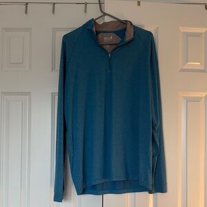 johnnie-O Teal Performance Quarter-Zip